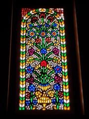 Coptic stained glass in Coptic Museum Cairo