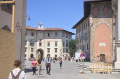 Piazza dei Cavalieri Square in Pisa, Italy