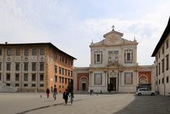 Piazza dei Cavalieri in Pisa with Palazzo della Carovana and Church of Santo Stefano dei Cavalieri