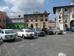 Filming of the second season of 'My Brilliant Friend' TV series in Piazza dei Cavalieri, Pisa