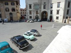 Filming of the second season of 'My Brilliant Friend' TV series in Piazza dei Cavalieri, Pisa