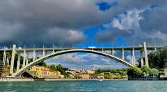 Bridges in Porto crossing the Douro River