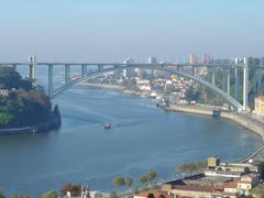 Arrábida Bridge from the Gardens of the Cristal Palace in Porto