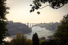 Arrabida Bridge over Douro River in Porto, Portugal