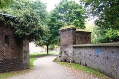 Fort X in Cologne with greenery