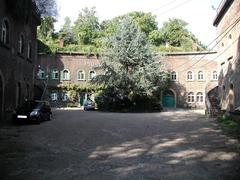 Interior courtyard of Coeln-Fort-X with historical architecture