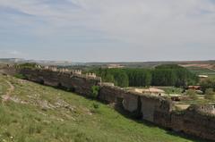 Scenic view of Berlanga de Duero with castle and medieval architecture