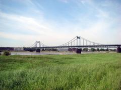 Krefeld-Uerdinger Rheinbrücke over the River Rhine