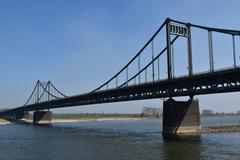 Rheinbrücke Duisburg-Mündelheim Krefeld-Uerdingen from Uerdingen side