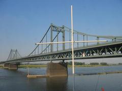 bridge over the river Rhine near Krefeld, Germany