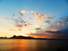 Evening skyline in Niterói, Brazil