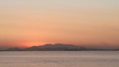 Sunset over Niterói with Rio-Niterói Bridge