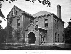 St. Albans Library in Vermont, circa 1901