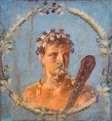 Ancient Roman fresco portrait of Herakles