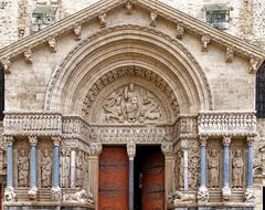 Portal of the church of Saint-Trophime in Arles