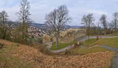 Panorama view of Burg Löffelstelz castle