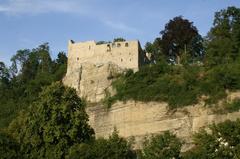 Ruins of Burg Löffelstelz in Dürrmenz, a district of Mühlacker in Enzkreis