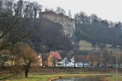 Burg Löffelstelz over the Enz River