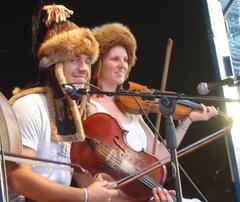 Hungarian music group performing at Kö-Bogen in Düsseldorf during Ungarntage 2016