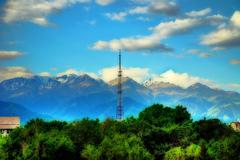 Kok Tobe mountain seen from Almaty