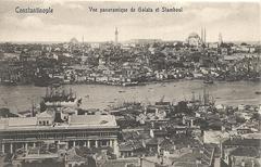 Panoramic view of late 19th-century Constantinople