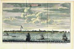 A historical view of Amsterdam by Isaac Tirion, 1730