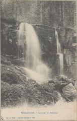 Cascade de Mérelle in Gérardmer on a postcard