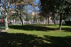 Parc de l'Oest de València with grass and shadows