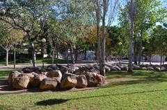 rock formations at Parc de l'Oest de València