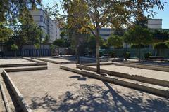 Petanque courts at Parc de l'Oest in Valencia