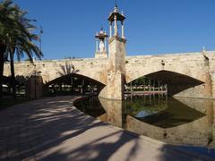 Pont del Mar bridge in Valencia with blue sky