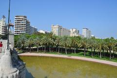 Puente del Mar and Turia Garden in Valencia, Spain