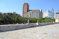 Puente del Mar in Valencia with Gran Vía del Marqués del Turia, Plaza de América, and calle Cirilo Amorós in the background