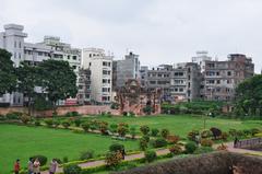 Panoramic view of Bangladesh's natural landscape with greenery and a river