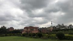 rainy sky over Lalbagh Fort in Bangladesh