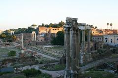 Roman Forum from the central arcade of the Tabularium