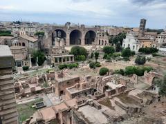 panoramic view of Rome Italy