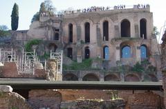 Orti Farnesiani sul Palatino terrace ruins