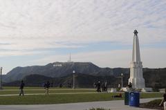 Astronomers Monument at Griffith Observatory in Griffith Park, Los Angeles, California