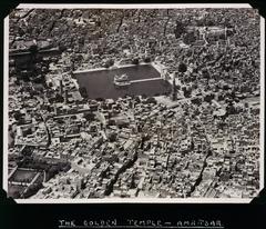 Aerial view of the Golden Temple in Amritsar