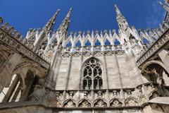 Duomo di Milano under a blue sky