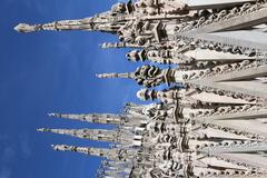 Duomo di Milano under a clear blue sky