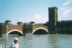 bridge over the Adige in Verona 1957