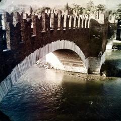 Castelvecchio bridge over the Adige River in Verona