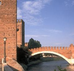 Castelvecchio with towers and bridge