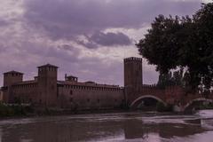 Castelvecchio over the Adige River in Italy