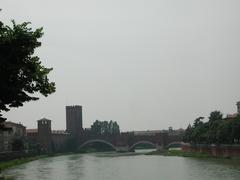 Etsch Adige river in Verona