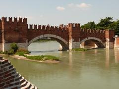 Scaliger Bridge over the Etsch River in Verona