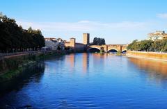 Panorama of Castelvecchio with Scaligero Bridge