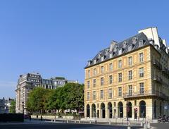 Harlay Street and Place Dauphine in Paris